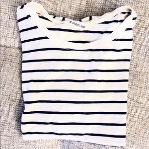 Nordstrom BP Black Striped T-shirt Top Small S XS